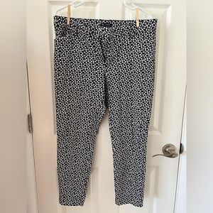 Gap, daisy print, navy straight leg pants